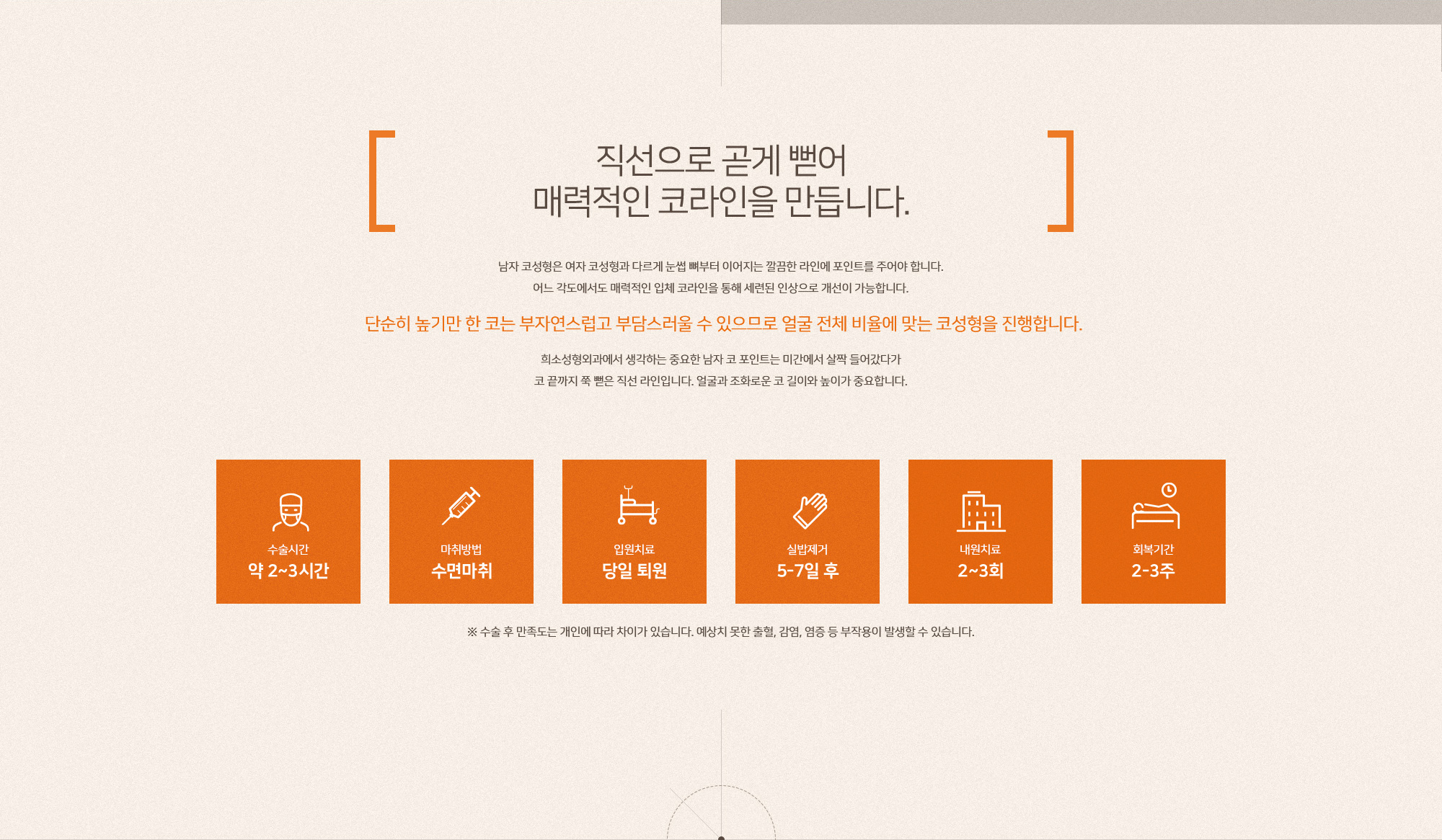 남자코성형